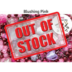 Blushing Pink Deluxe Glass Bead Mix + FREE Bonus Metal Beads ~ 400+ Beads Including Pearls,Rare Lampwork, Seed + More